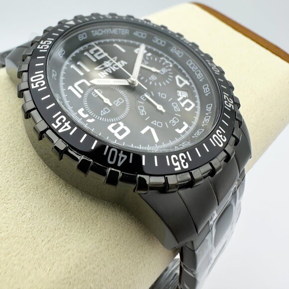 NEW Invicta Specialty Men's Gunmetal Chronograph Quartz Watch with Black Dial - Picture 4 of 9
